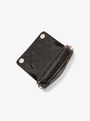 Umh&auml;ngetasche Edison Mini aus quer genarbtem Leder mit T&auml;schchen