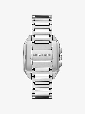 Reloj Hayes deportivo oversize en tono plateado