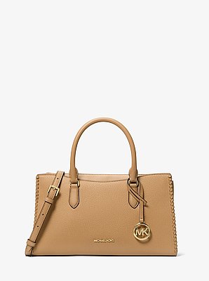 Arden Medium Satchel in CAMEL | Michael Kors image number 0