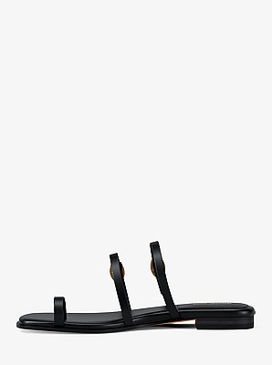 Kya Leather Flat Sandal