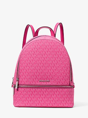 Rhea Medium Signature Logo Backpack