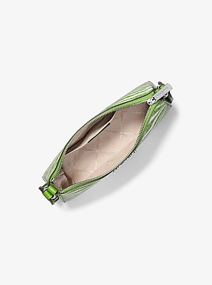 Jet Set Leather Medium Animal Print Logo Crossbody Bag with Case for Apple Airpods Pro&reg;