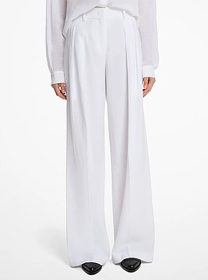 Linen Wide-Leg Trousers