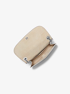 Christie Mini Crocodile Embossed Leather Envelope Bag