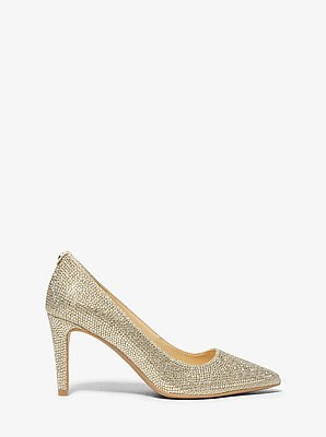 Dorothy Flex Embellished Glitter Chain Mesh Pump