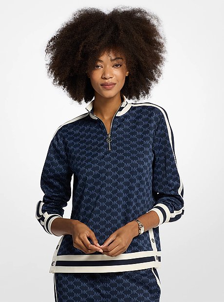 Logo Half-Zip Sweater