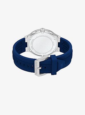 Oversized Billie Silver-Tone and Silicone Watch