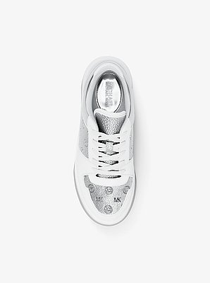 Lexi Metallic Embellished Logo Sneaker