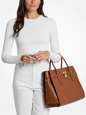 Hamilton Moderne Large Leather Satchel
