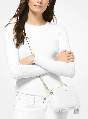 Jet Set Medium Pebbled Leather Crossbody Bag