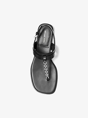 Marcia Embellished Leather Sandal