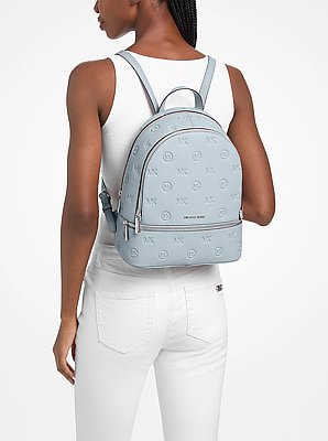 Rhea Medium Logo Debossed Backpack