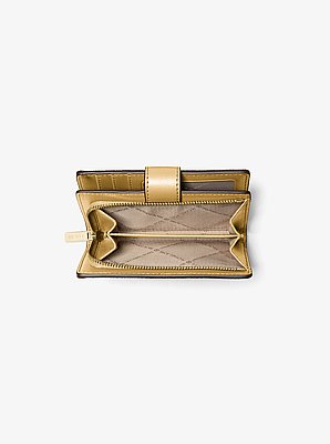 Jet Set Medium Metallic Saffiano Leather Bi-Fold Wallet image number 1