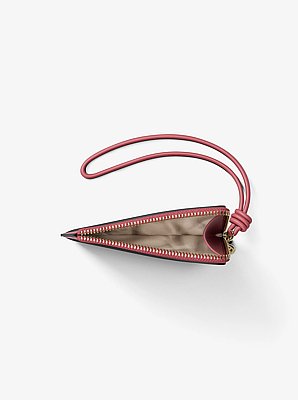 Bolso pulsera Jet Set peque&ntilde;o de piel granulada con tarjetero
