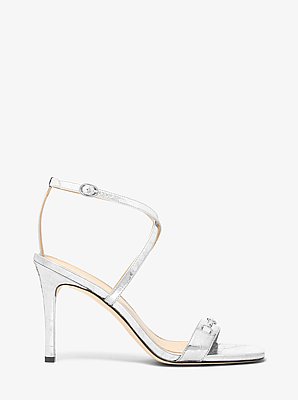 Lena Metallic Leather Sandal