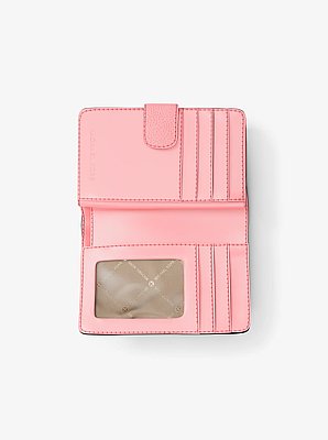 Porte-billets Jet Set Travel de taille moyenne &agrave; logo grav&eacute;