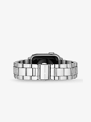 Pav&eacute; Silver-Tone Strap For Apple Watch&reg;