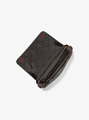 Edison Mini Crossgrain Leather Crossbody Bag with Pouch
