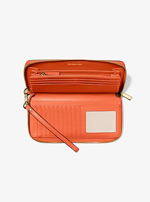 Jet Set Travel Large Leather Continental Wallet