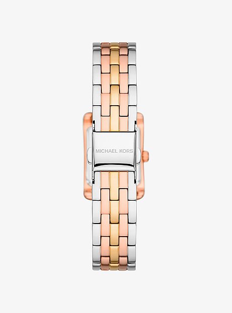 Mini Monroe Pav&eacute; Tri-Tone Watch