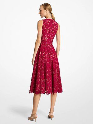Cotton Blend Floral Lace Dance Dress