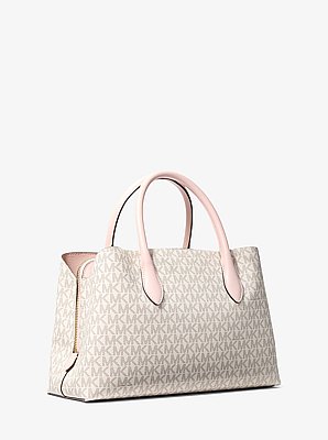 Maya Medium Signature Logo Satchel