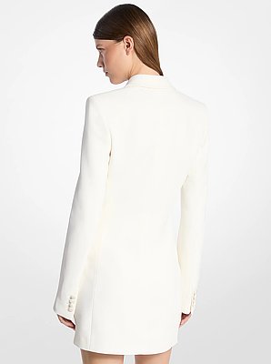 Double Crepe Sabl&eacute; Tuxedo Dress