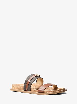 Flache Sandale Mandy mit Signature-Logomuster