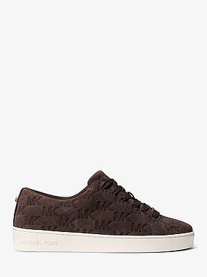 Keaton Logo-Embossed Suede Sneaker