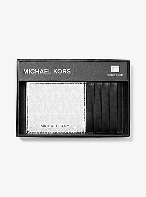 Cooper Slim Signature Logo Zip Wallet