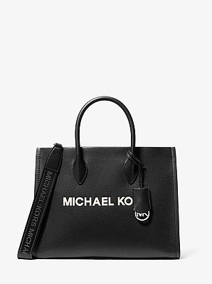 Mirella Medium Pebbled Leather Tote Bag