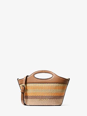 Tatum Small Striped Woven Crossbody Bag