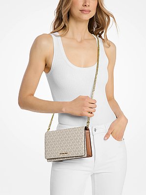 Borsa a tracolla Jet Set media con logo