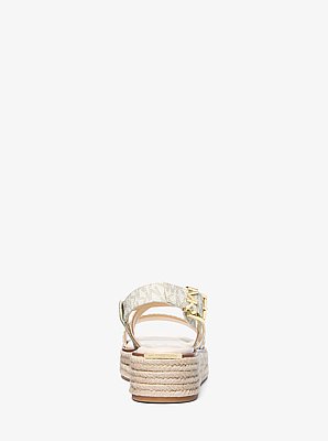 Espadrille-Sandale Lynn mit Signature-Logomuster und Plateau
