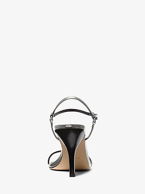 Sandale Selina en cuir bruni