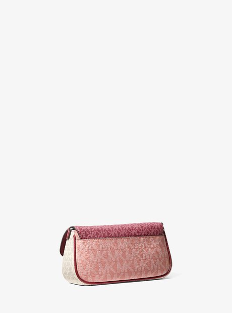 Jet Set Travel Small Color-Block Signature Logo Crossbody Bag With Pouch