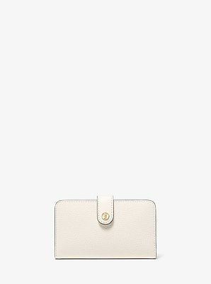 Jet Set Travel Medium Pebbled Leather Billfold Wallet