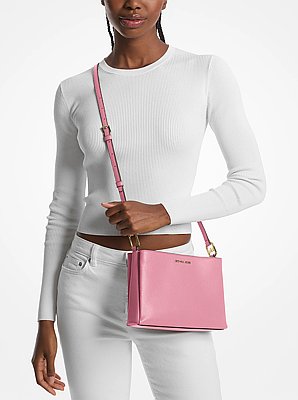 Trisha Medium Pebbled Leather Crossbody Bag