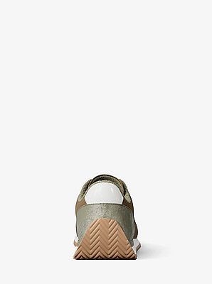 Rhodes Color-Block Suede Trainer