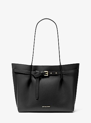 Bolso tote Emilia grande de piel granulada