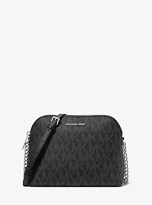 Sac &agrave; bandouli&egrave;re Cindy de forme arrondie &agrave; logo Signature