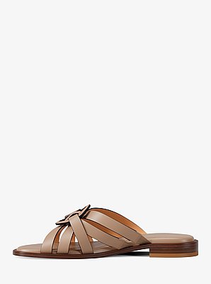 Erika Leather Slide Sandal