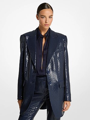 Sequined Boyfriend Blazer