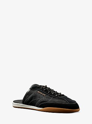 Nolan Nylon and Suede Mule