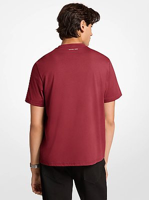 T-shirt en jersey de coton &agrave; logo graphique