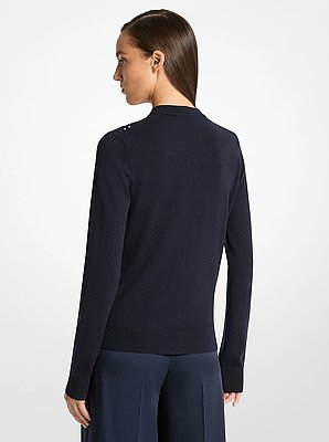 Floral Lace and Cashmere Cardigan