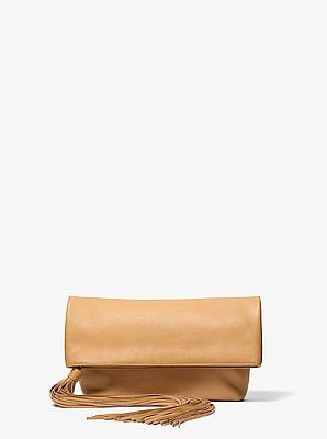 Bolso clutch Thalitha plegable de piel