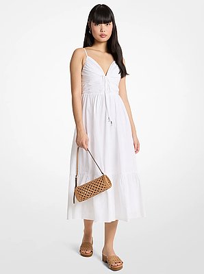 Cotton Poplin Midi Dress