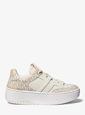 Plateau-Sneaker Ryder aus Materialmix