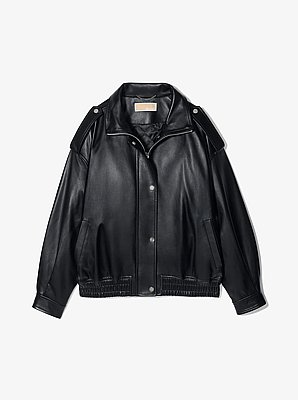 Blouson oversize in Pelle